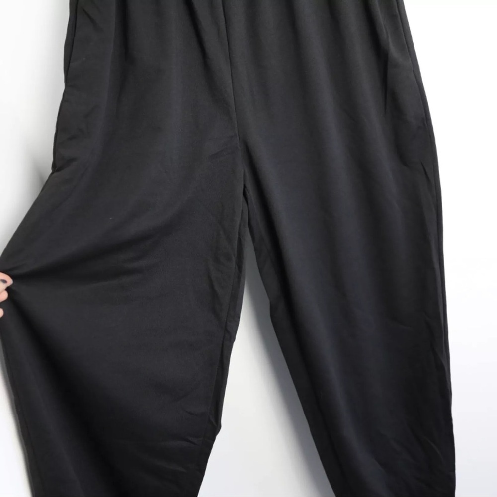 Black Sweatpants loungewear athleisure XXL 1X comfy casual minimalist joggers - Picture 3 of 8